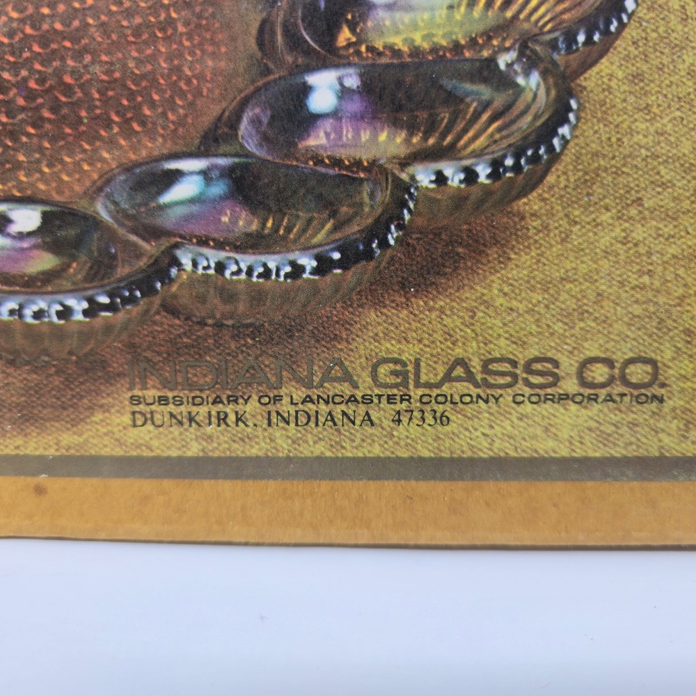 Indiana Glass Gold Carnival Hobnail Egg Plate Relish Tray 1213 Amber Rainbow - Picture 4 of 12